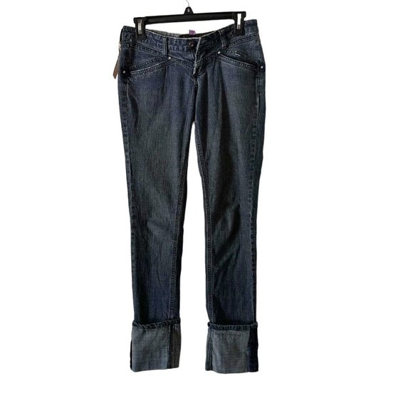 65	Dollhouse	5.5" cuffed jeans	Size: 3 (juniors) - Picture 1 of 15